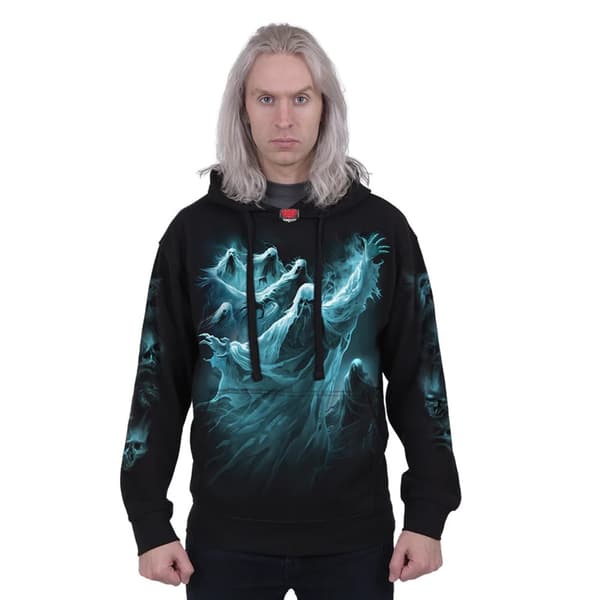 Spiral Direct Unisex Adult Ghost Skull Hoodie