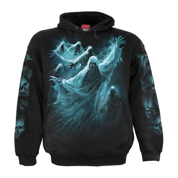 Spiral Direct Unisex Adult Ghost Skull Hoodie