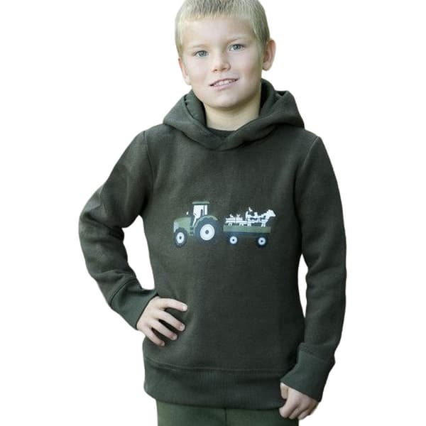 Little Knight Childrens/Kids Farm Collection Hoodie Forest Green 13-14 Years