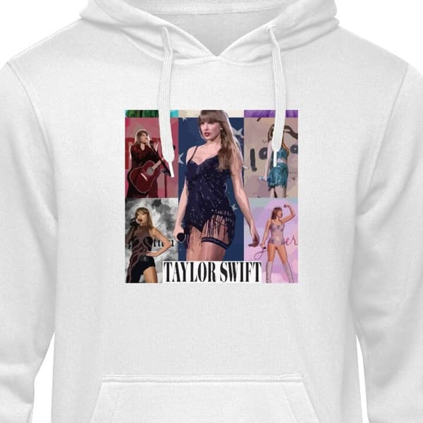 Hættetrøje til Børn | Behagelig Børne-Hoodie Taylor Swift Hvid 12-13 År