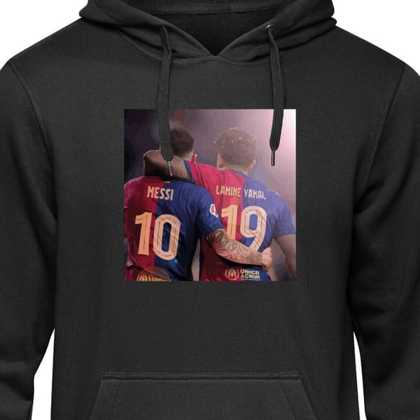 Hættetrøje til Børn | Behagelig Børne-Hoodie Lamine Yamal VS Messi