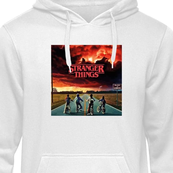 Klassisk Hoodie | Huvtröja för Vuxna Stranger Things