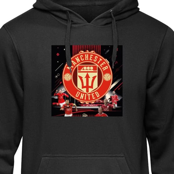 Hettegenser for Barn | Komfortabel Barn-Hettegenser Manchester United F.C. Svart 12-13 År