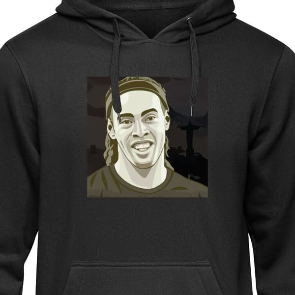 Hettegenser for Barn | Komfortabel Barn-Hettegenser Ronaldinho Svart 12-13 År