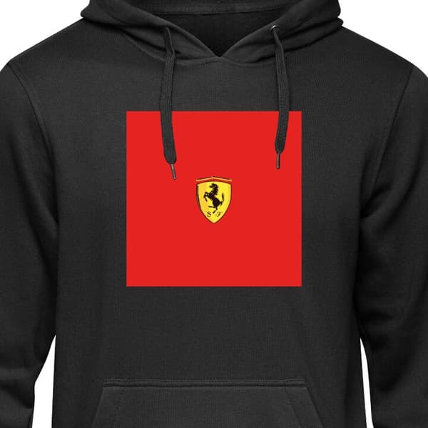 Huvtröja för Barn | Bekväm Barn-Hoodie Ferrari S.p.A. Svart 9-11 År