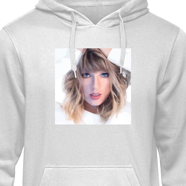 Klassisk Hoodie | Huvtröja för Vuxna Taylor Swift Grå Medium
