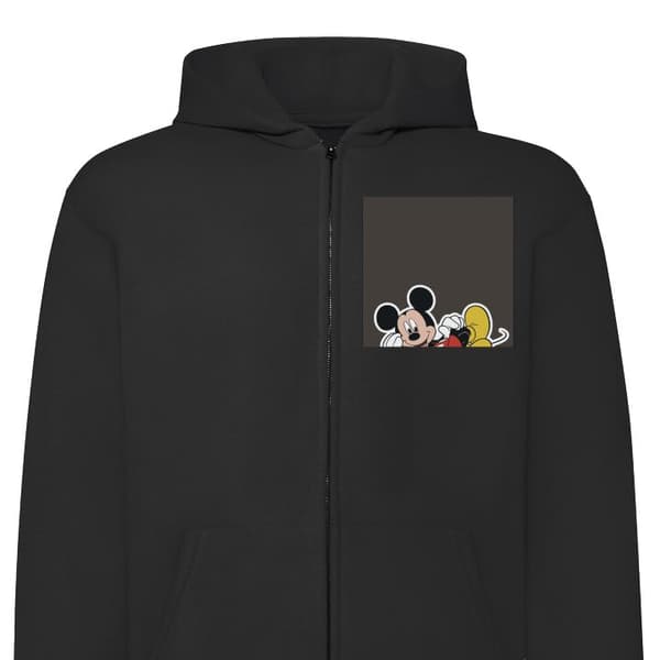 Huvtröja med Dragkedja | Zip-Hoodie för Vuxen Gucci Musse Pig