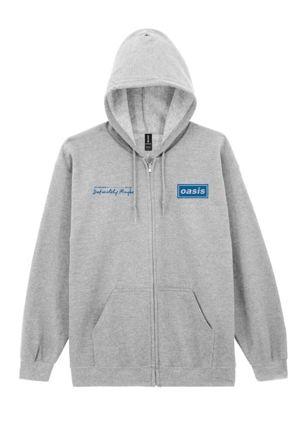 Oasis- Definitely Maybe Tracklistning Zip-up  Hoodie
