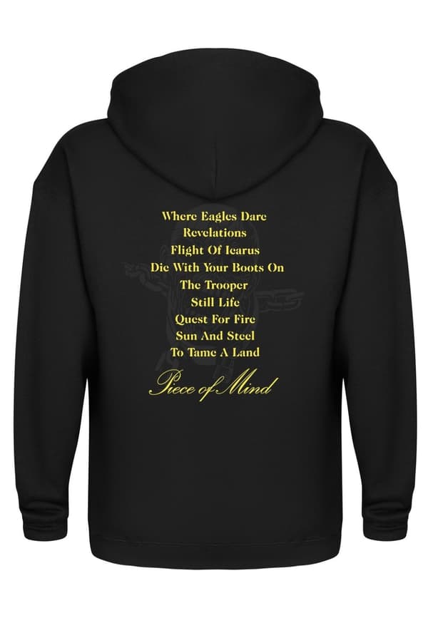 Iron Maiden Piece of Mind Tracks Hoodie