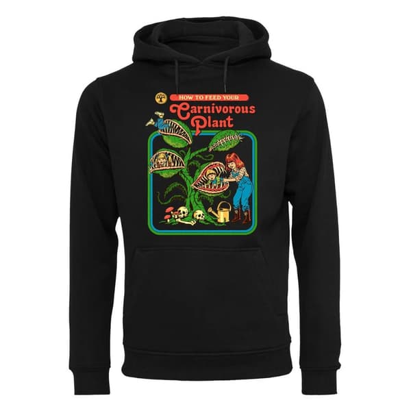 Steven Rhodes Unisex Adult Carnivorous Plant Hoodie Black XL
