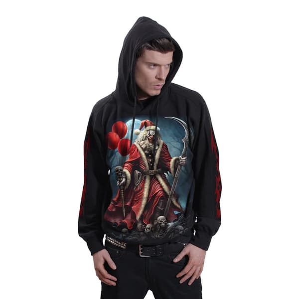 Spiral Direct Unisex Adult Santa Clown Hoodie
