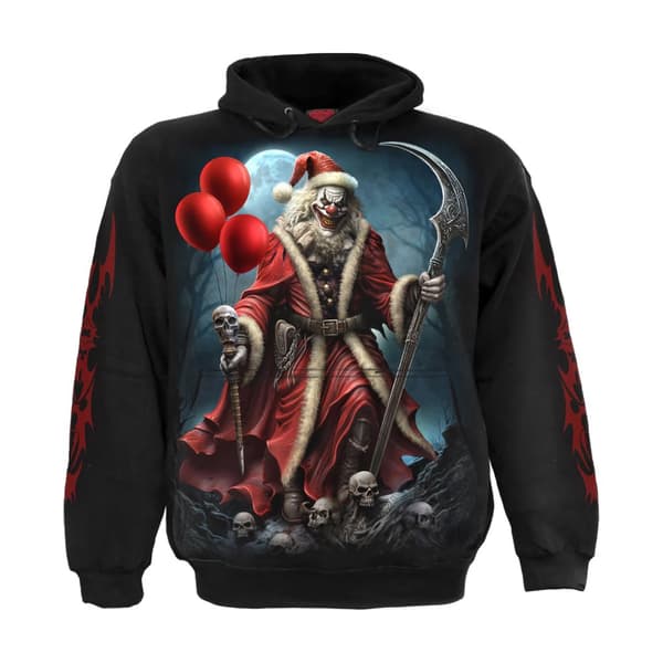 Spiral Direct Unisex Adult Santa Clown Hoodie