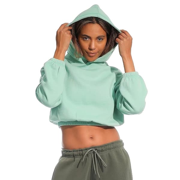 Light And Shade Womens/Ladies Cropped Hoodie