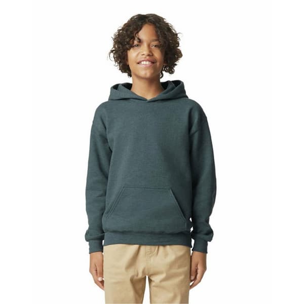 Gildan Barn/ungdomar Softstyle Heather Fleece Midweight Hoodie