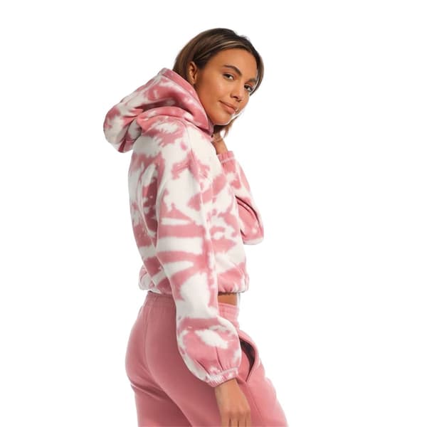 Light And Shade Womens/Ladies Tie Dye Crop Hoodie