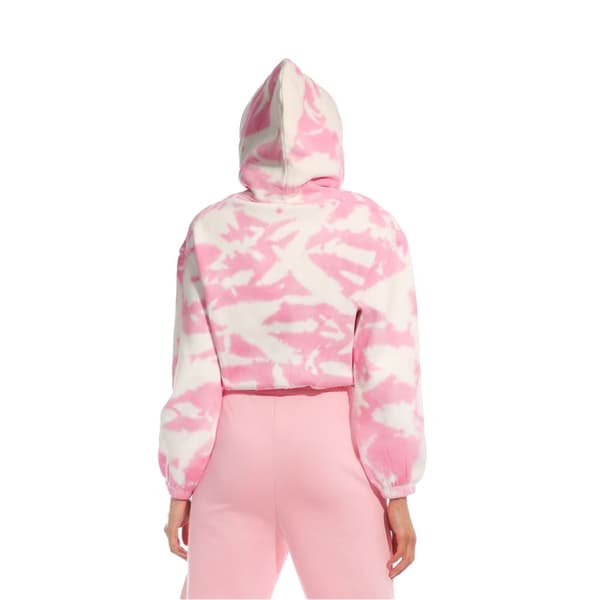 Light And Shade Womens/Ladies Tie Dye Crop Hoodie