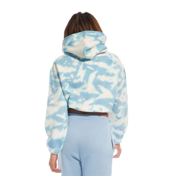 Light And Shade Womens/Ladies Tie Dye Crop Hoodie