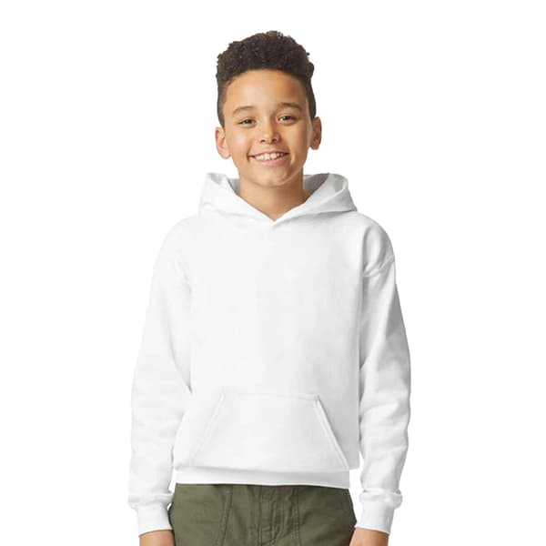 Gildan Barn/ungdomar Softstyle Plain Midweight Fleece Hoodie