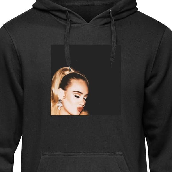 Huvtröja för Barn | Bekväm Barn-Hoodie Adele Svart 7-8 År