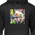 Miniatyrbilde 1 av 10: Hettegenser for Barn | Komfortabel Barn-Hettegenser Roblox Svart 9-11 År