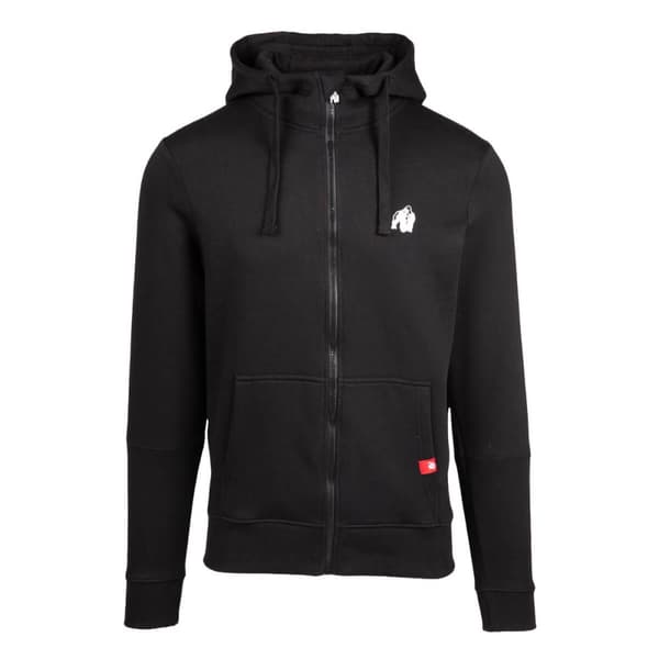 Leon Zipped Hoodie, black, Gorilla Wear
