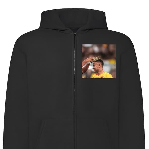 Hettegenser med Glidelås | Zip-Hettegenser for Voksen Neymar