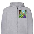 Miniatyrbillede 2 af 2: Hættetrøje med Lynlås | Zip-Hoodie til Voksen Minecraft
