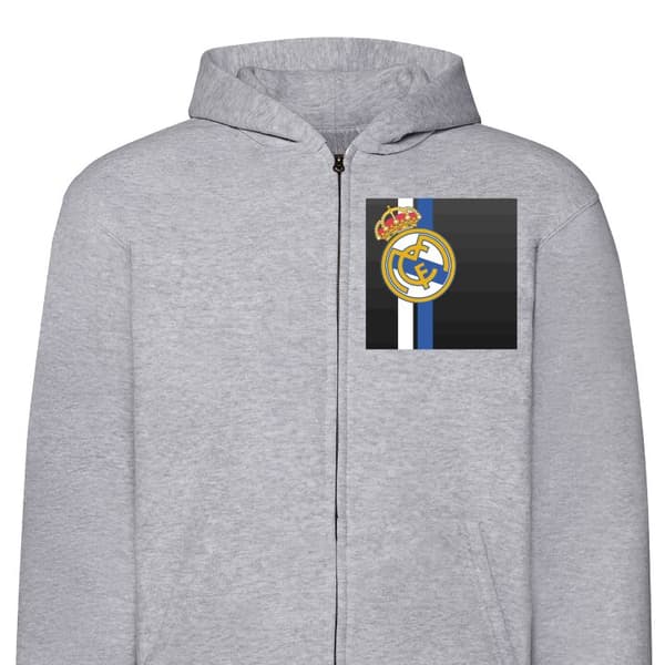 Hettegenser med Glidelås | Zip-Hettegenser for Voksen Real Mad