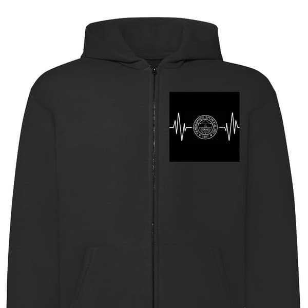 Huvtröja med Dragkedja | Zip-Hoodie för Vuxen Fenerbahçe SK Svart Large