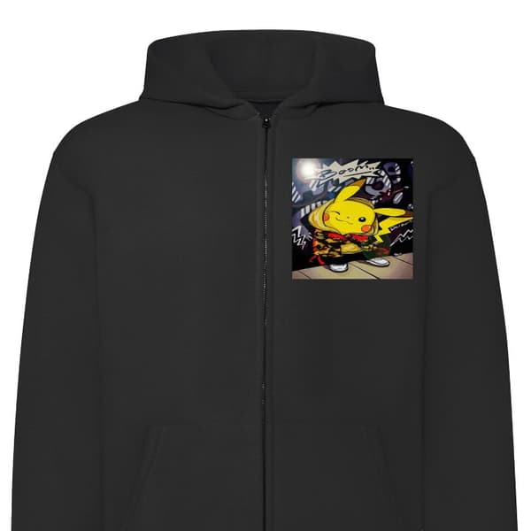 Hettegenser med Glidelås | Zip-Hettegenser for Voksen Pikachu