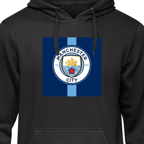 Huvtröja för Barn | Bekväm Barn-Hoodie Manchester City Svart 12-13 År