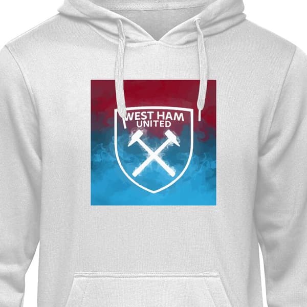 Klassisk Hoodie | Hættetrøje til Voksne West Ham