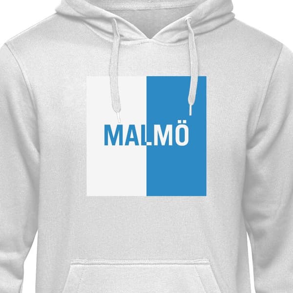 Klassisk Hoodie | Huvtröja för Vuxna Malmö – fotboll Grå Small