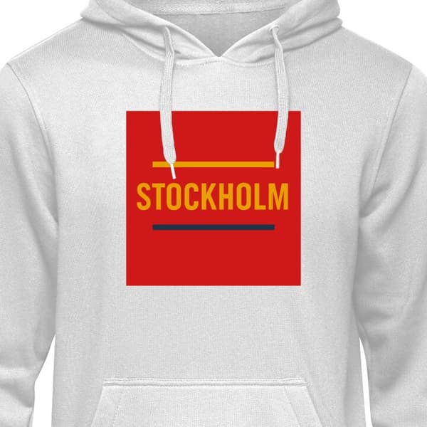 Klassisk Hoodie | Huvtröja för Vuxna Stockholm – Hockey