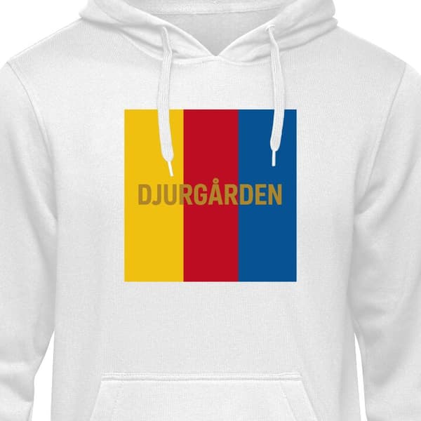Klassisk Hoodie | Hættetrøje til Voksne Djurgården - fodbold Hvid XX-Large