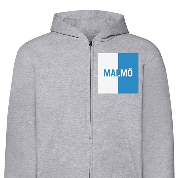 Hættetrøje med Lynlås | Zip-Hoodie til Voksen Malmö – fodbold