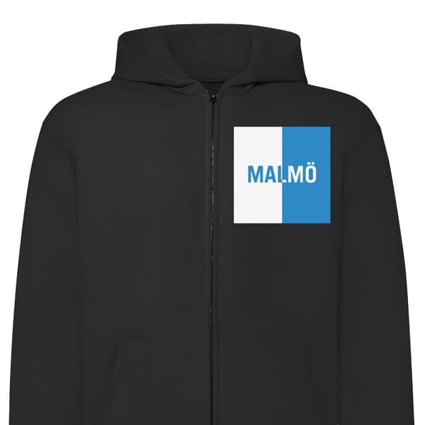 Hættetrøje med Lynlås | Zip-Hoodie til Voksen Malmö – fodbold