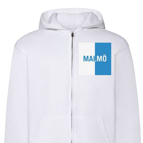 Hættetrøje med Lynlås | Zip-Hoodie til Voksen Malmö – fodbold
