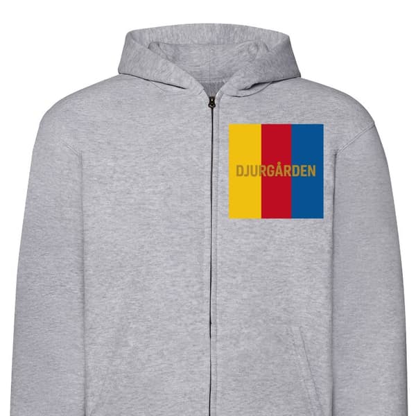 Huvtröja med Dragkedja | Zip-Hoodie för Vuxen Djurgården – fot