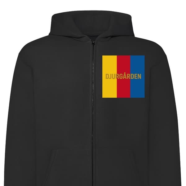 Huvtröja med Dragkedja | Zip-Hoodie för Vuxen Djurgården – fot