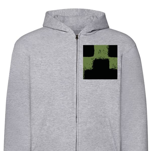 Hettegenser med Glidelås | Zip-Hettegenser for Voksen A Minecraft Movie
