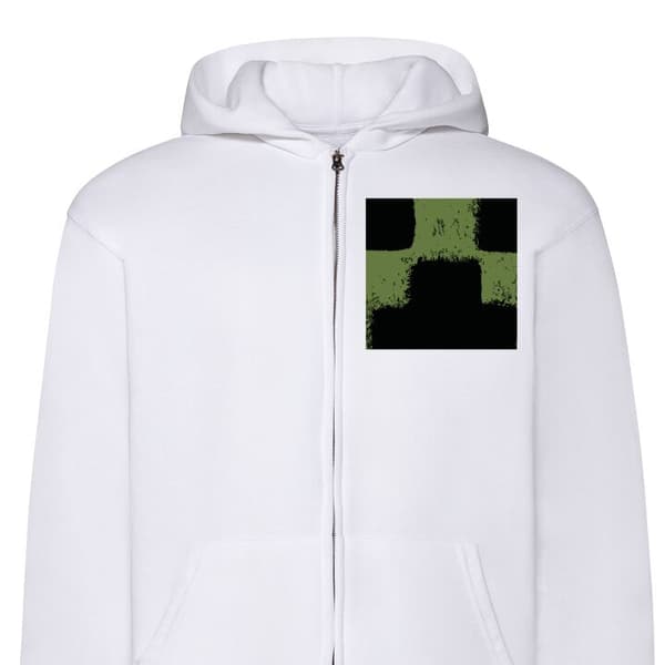 Hettegenser med Glidelås | Zip-Hettegenser for Voksen A Minecraft Movie