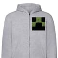 Miniatyrbilde 1 av 2: Hettegenser med Glidelås | Zip-Hettegenser for Voksen A Minecraft Movie