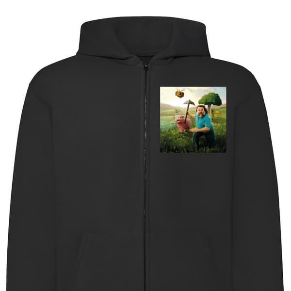 Huvtröja med Dragkedja | Zip-Hoodie för Vuxen A Minecraft Movie