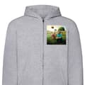 Miniatyrbild 1 av 2: Huvtröja med Dragkedja | Zip-Hoodie för Vuxen A Minecraft Movie