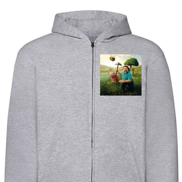 Huvtröja med Dragkedja | Zip-Hoodie för Vuxen A Minecraft Movie