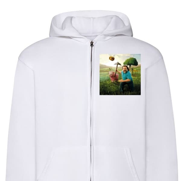 Huvtröja med Dragkedja | Zip-Hoodie för Vuxen A Minecraft Movie
