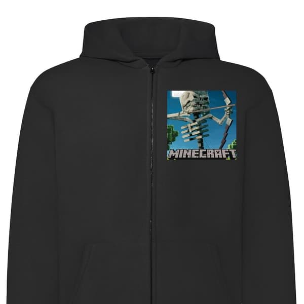 Hættetrøje med Lynlås | Zip-Hoodie til Voksen A Minecraft Movi