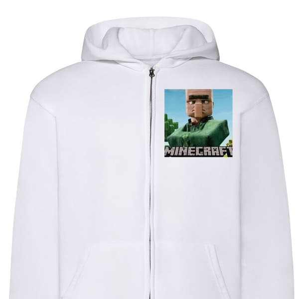 Hættetrøje med Lynlås | Zip-Hoodie til Voksen A Minecraft Movie