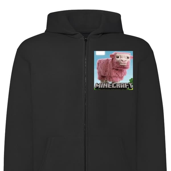 Hettegenser med Glidelås | Zip-Hettegenser for Voksen A Minecraft Movie